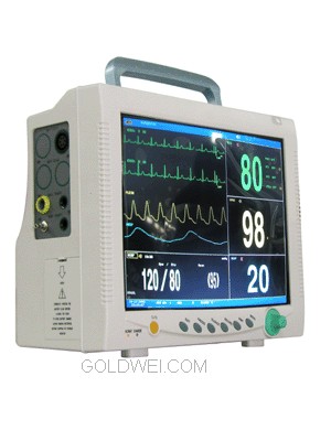 MULTI-PARAMETER MONITOR MODEL CMS7000 WITH ECG, RESP, SPO2, NIMP, TEMP, PR